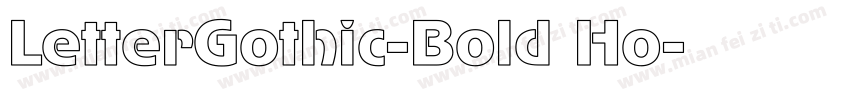 LetterGothic-Bold Ho字体转换